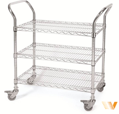 Xe đẩy inox phên lưới
