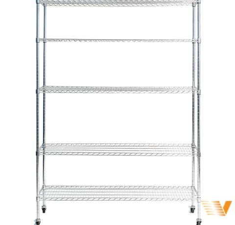 Kệ 5 Tầng Có Bánh Xe